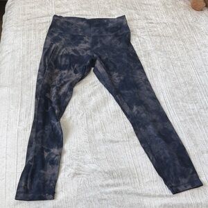 lululemon athletica Black Tie-Dye Leggings